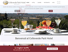 Tablet Screenshot of colleverdehotel.it